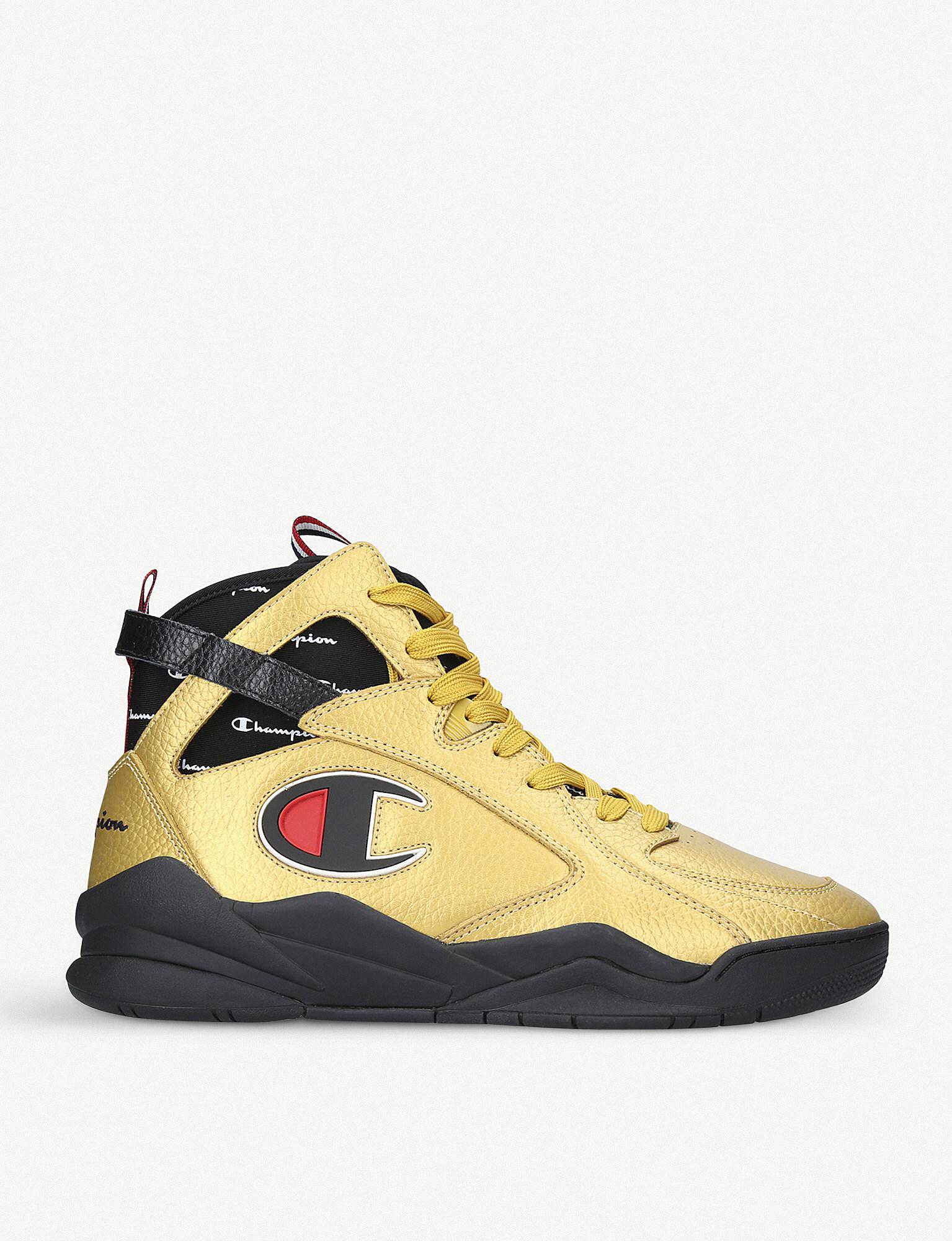 champion sneakers gold