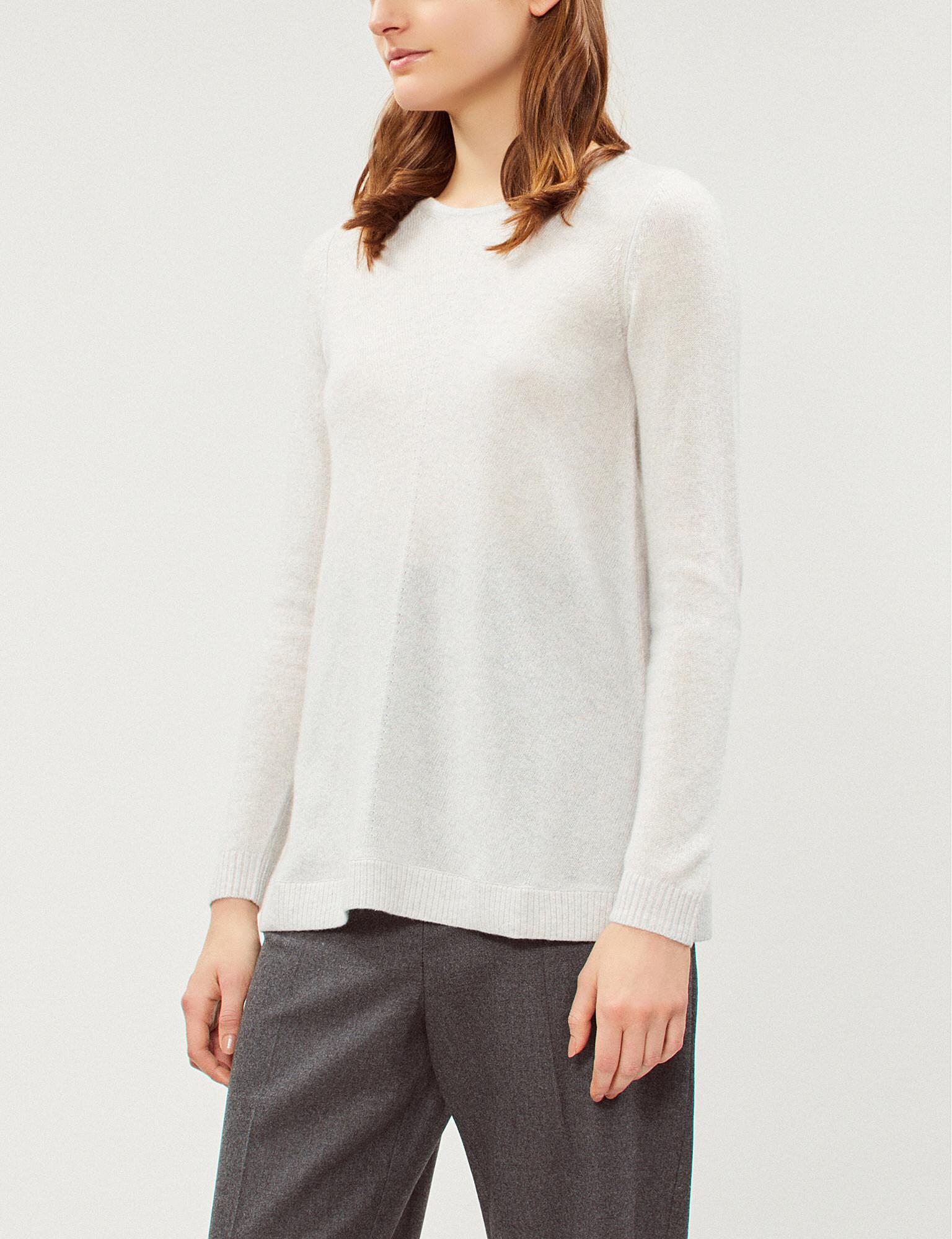 white company cashmere layering jumper