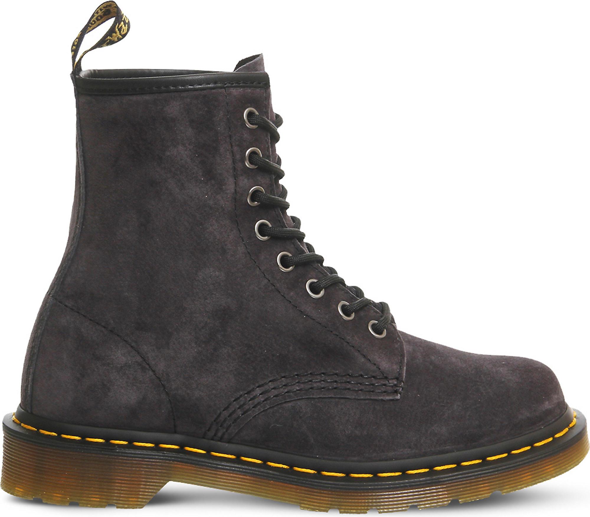 Dr. Martens 8-eyelet Suede Boots in Graphite Grey Suede (Gray) - Lyst
