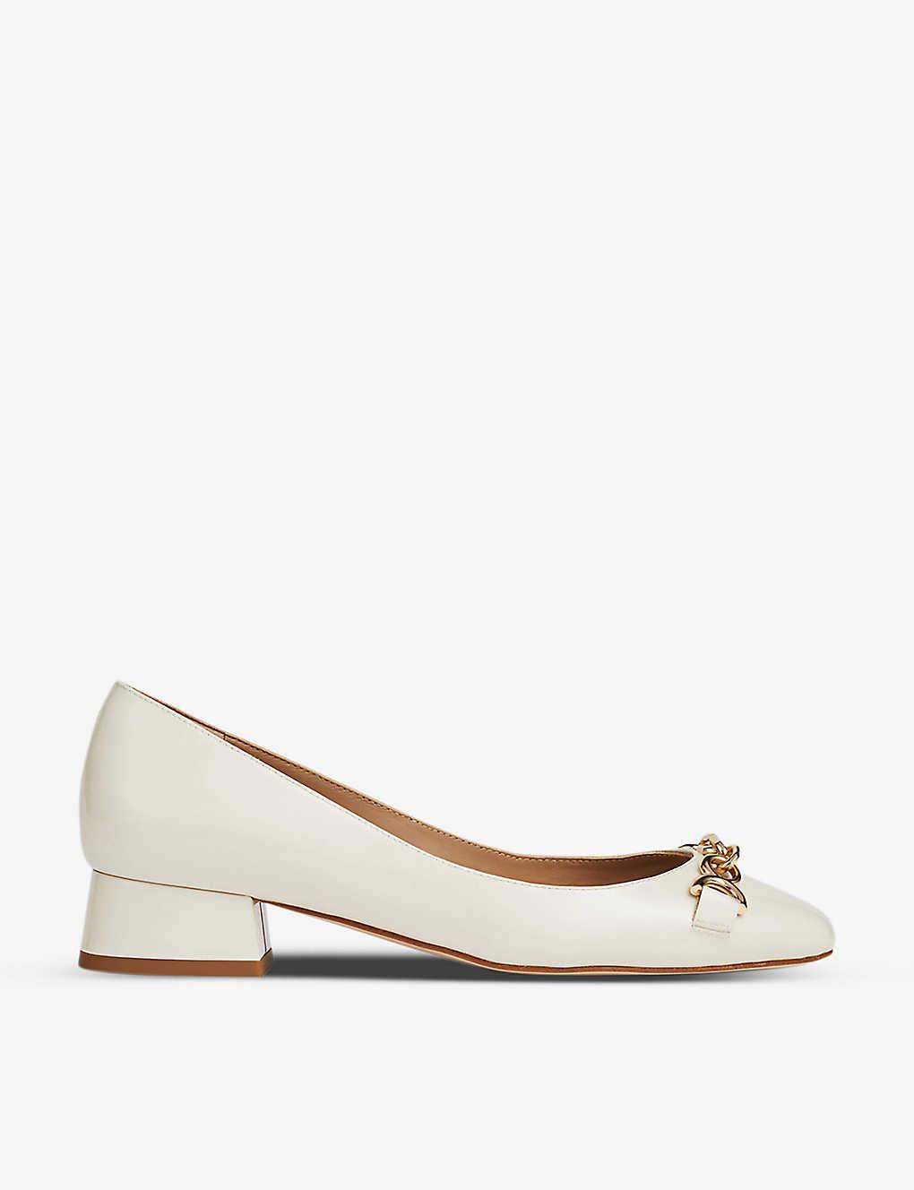 LK Bennett Blakely Snaffle Patent-leather Pumps in Natural | Lyst