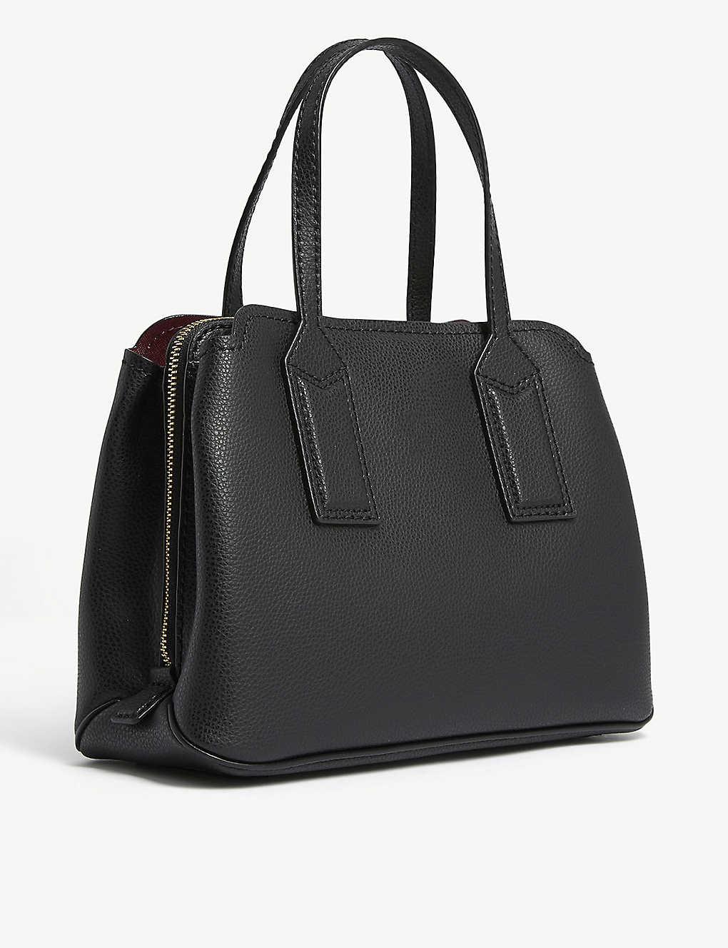 Marc Jacobs Black Leather Tote Bag