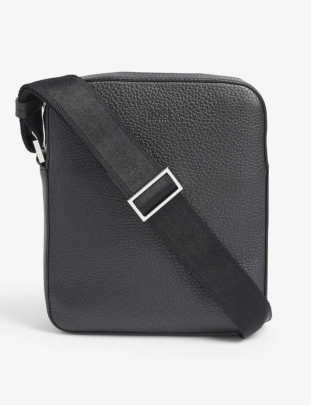 BOSS by HUGO BOSS Crosstown Leather Cross-body Bag in Black for Men | Lyst