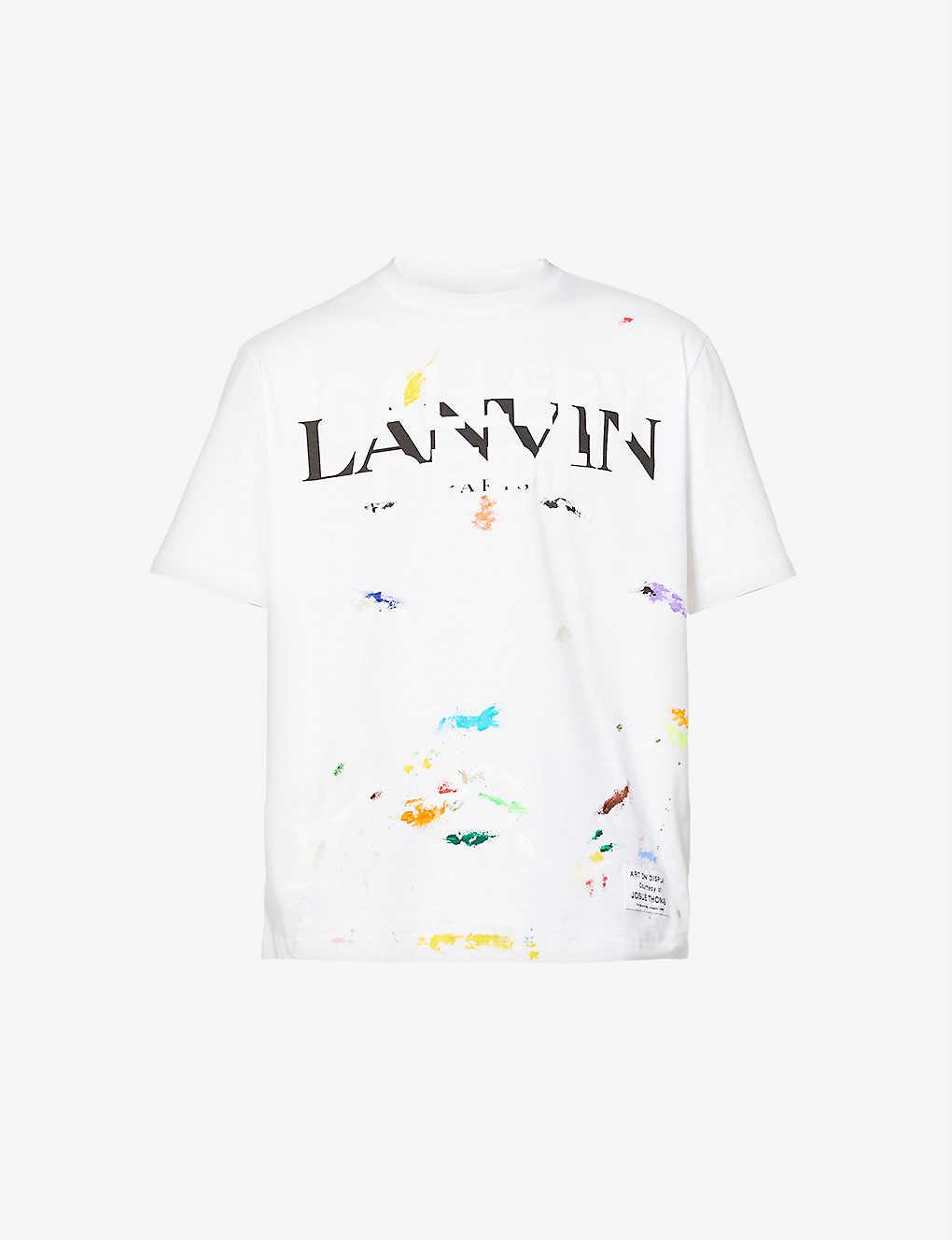 Lanvin X Gallery Dept. Text-print Cotton-jersey T-shirt in White for Men |  Lyst Australia