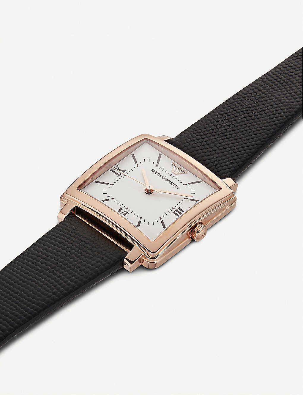 Emporio Armani Ar11067 Stainless Steel Rose Gold-plated Quartz Watch in  Metallic | Lyst