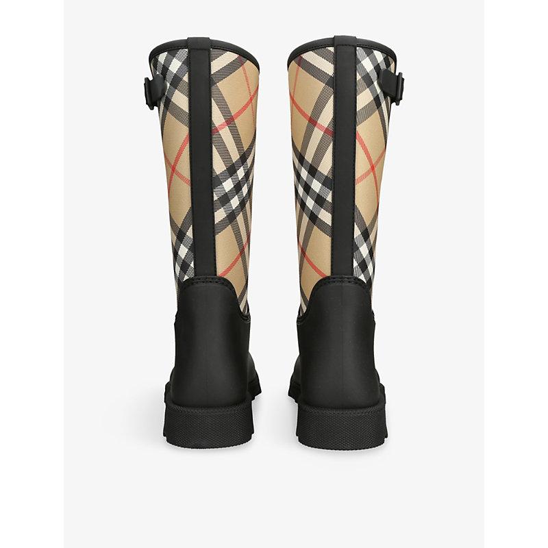 ロングブーツ BURBERRY Stomp High boots Burberry Stomp Knee-High Boots | Saks Fifth Avenue