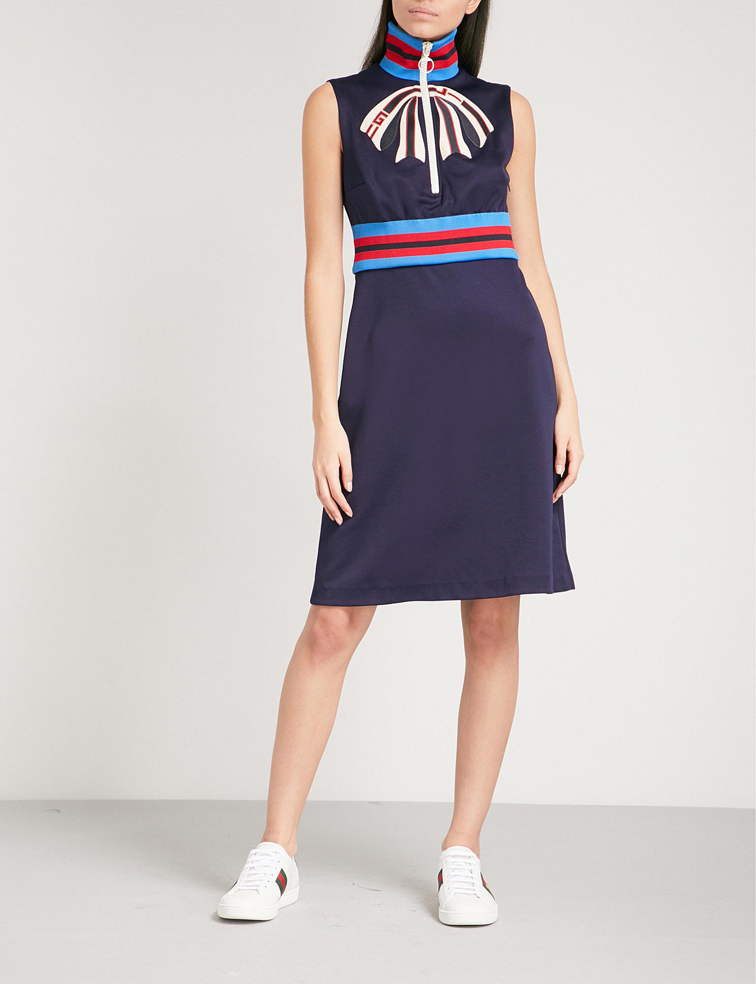 gucci navy dress