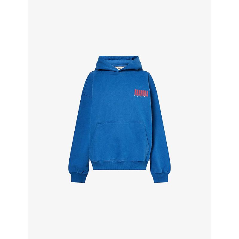 Sweat athlétique femme Adanola bleu 2XL 1/4 zip coton