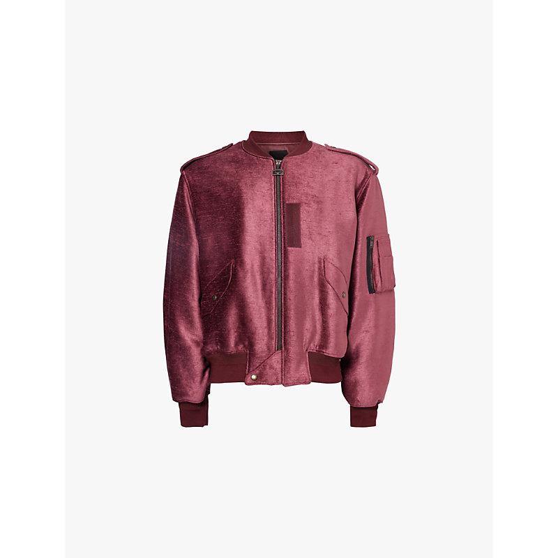 Givenchy red bomber jacket hot sale