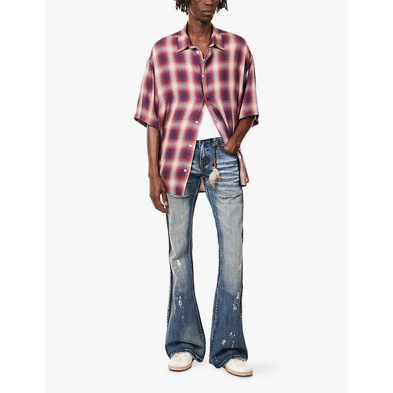【JADED LONDON】Vintage Blue Feather Drift Flared Jeans Vintage Blue Feather Drift Flared Jeans | Jaded London