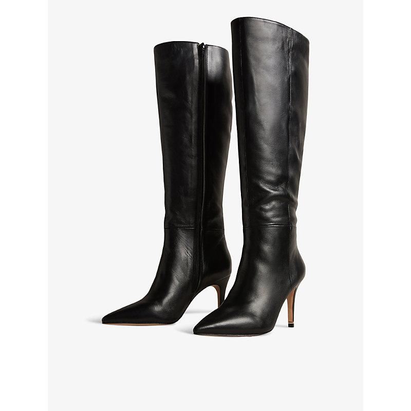 Ted Baker Yolla Knee-high Leather Boots in Black | Lyst
