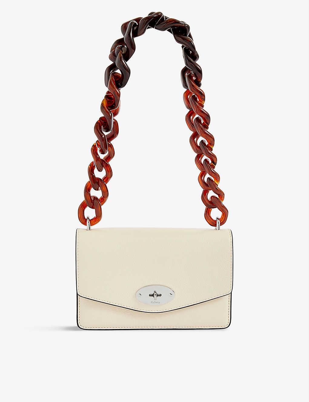 Mulberry Darley Small Grainedleather Shoulder Bag in White Lyst