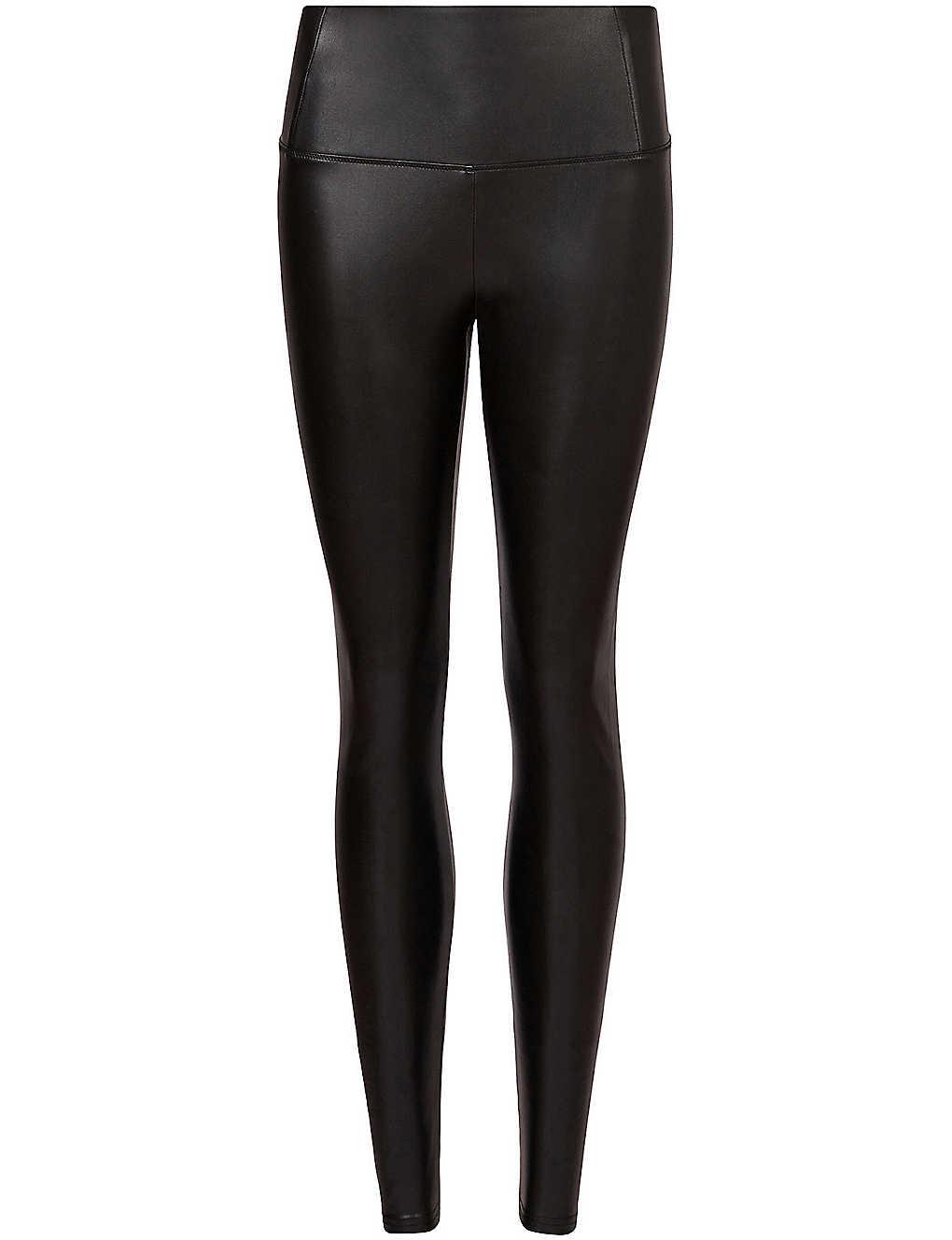 AllSaints Cora Faux-leather leggings in Black | Lyst