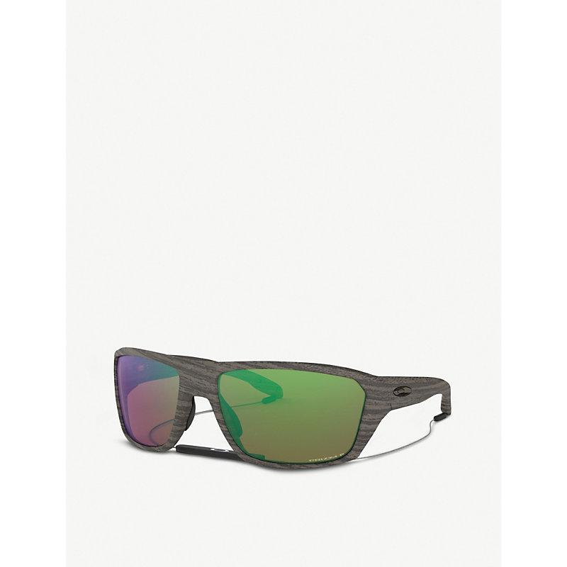 Oakley Oo9416-64 Split Shot Woodgrain And Prizmtm Square-frame Sunglasses  in Green for Men