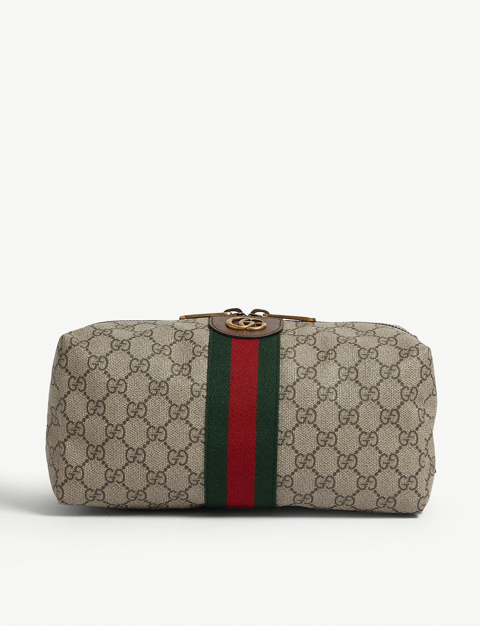 Gucci Canvas Ophidia Toiletry Bag in Beige (Natural) for Men Lyst