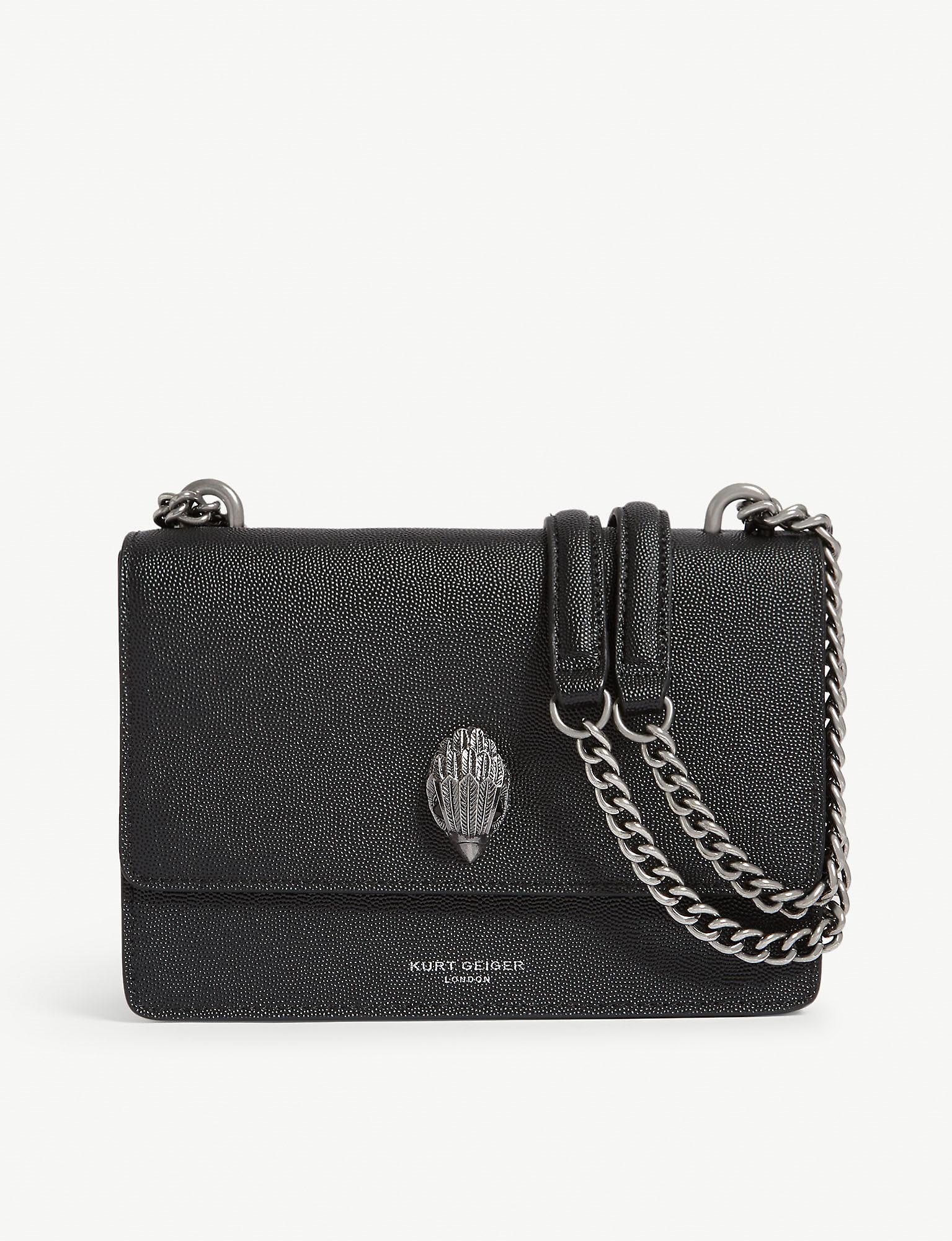 Kurt Geiger Shoreditch Leather Crossbody Bag in Black Lyst Australia