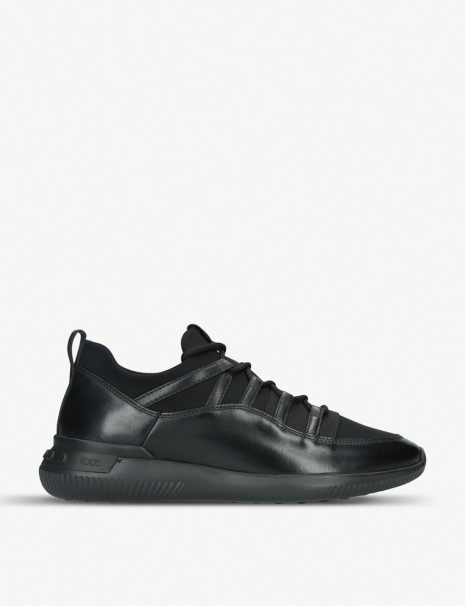 Tod's No Code Leather And Neoprene Trainers in Black for Men | Lyst