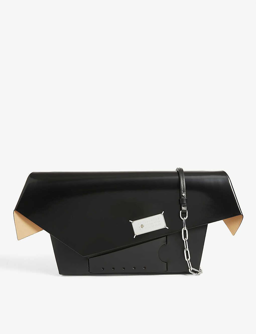 Maison Margiela Snatched Small Leather Shoulder Bag in Black | Lyst