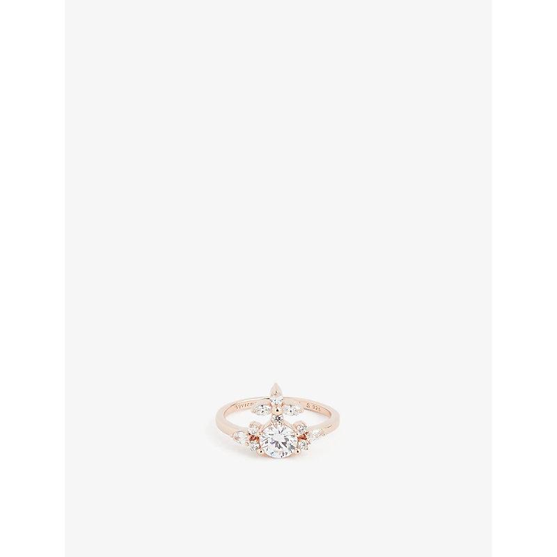 Vivienne Westwood Colette Orb embellished Recycled silver Ring in