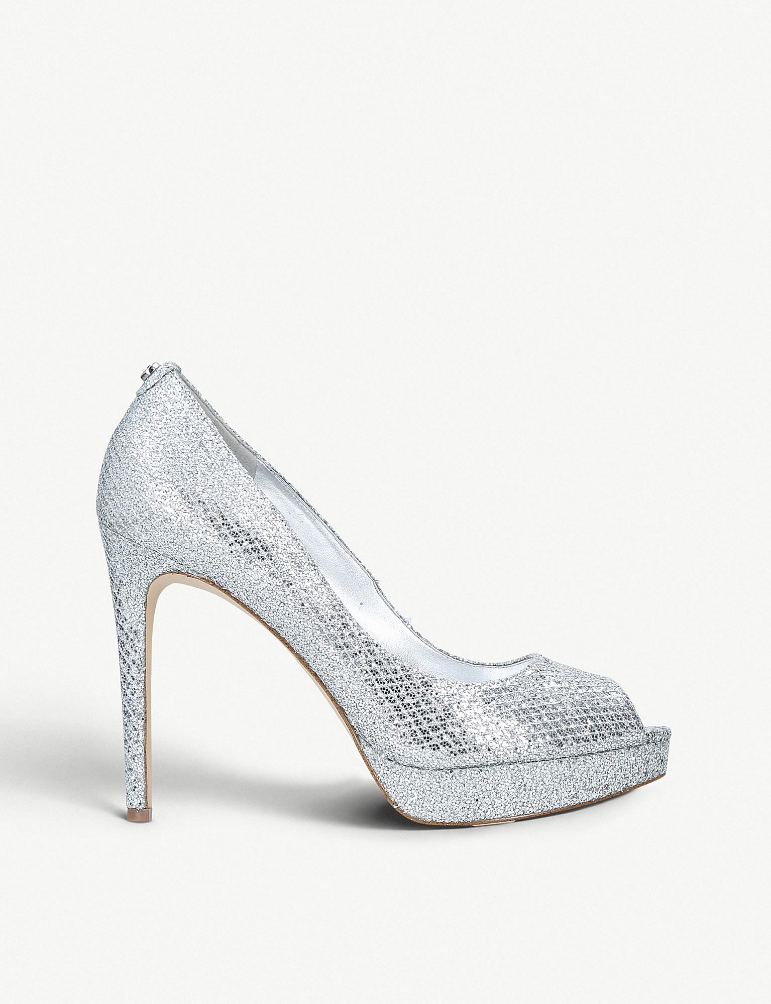 michael kors glitter heels