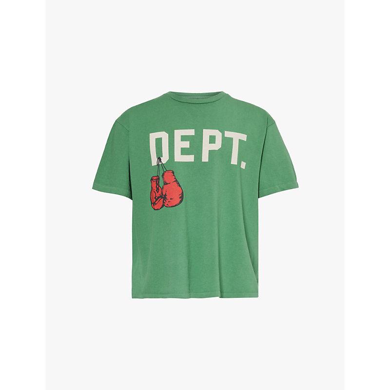 GALLERY DEPT. Arena Logo-Print Cotton-Jersey T-Shirt in Green for 