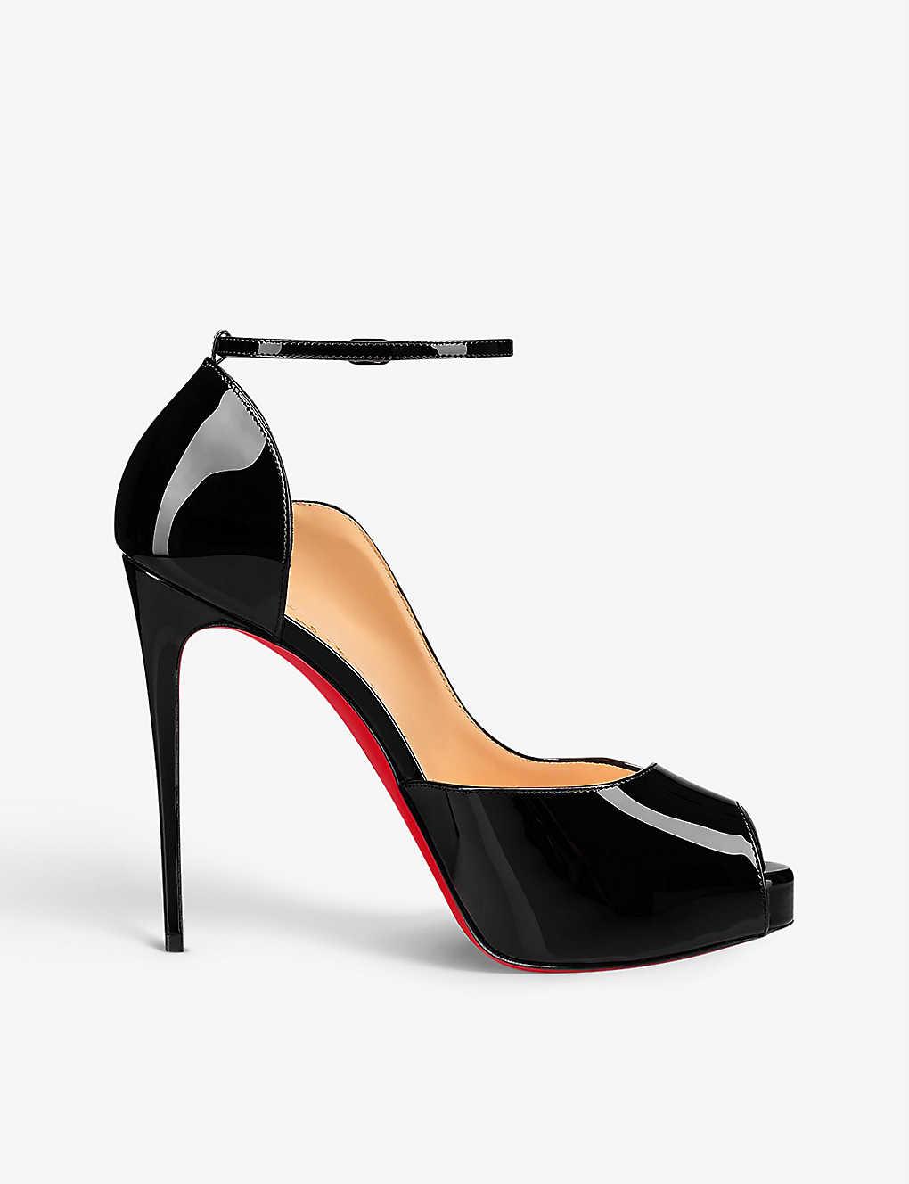 Christian Louboutin Round Chick Alta 120 Patent Black Lyst