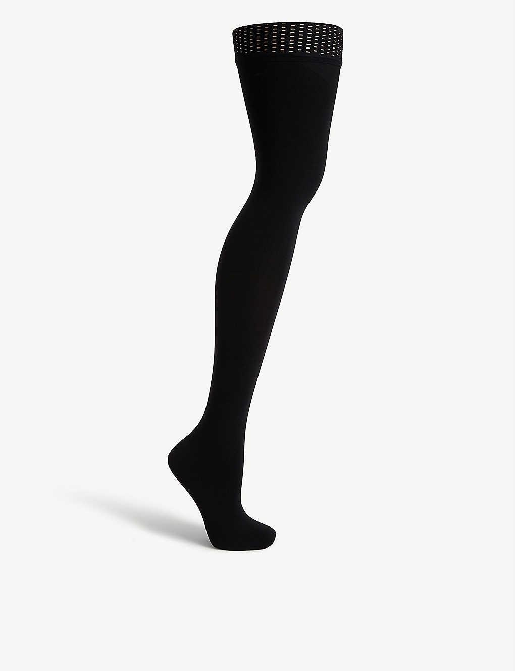 Wolford Synthetic Maternity Fatal 50 Seamless Tights in Black Save 6
