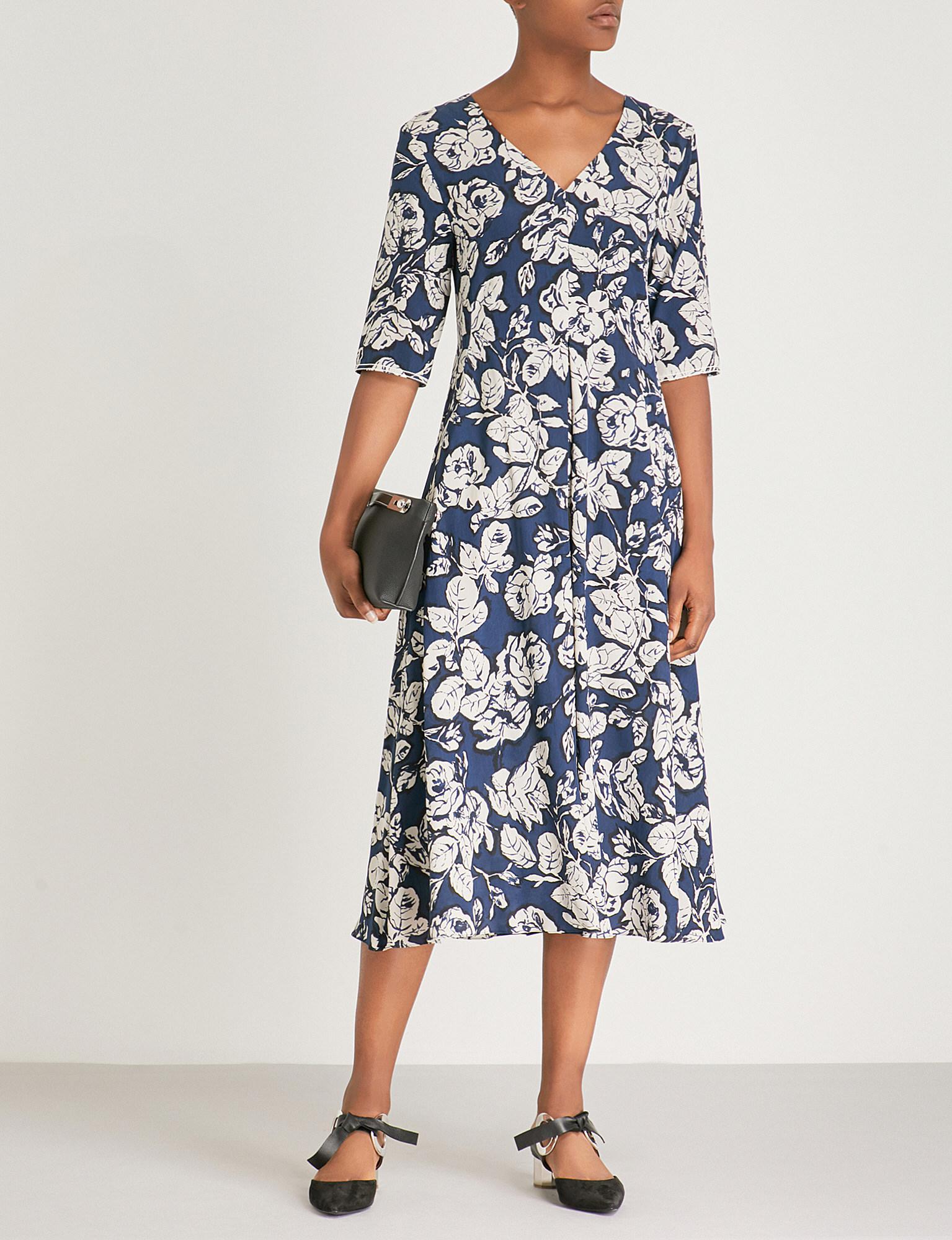 Max Mara Floral Print Dress Online, 58 