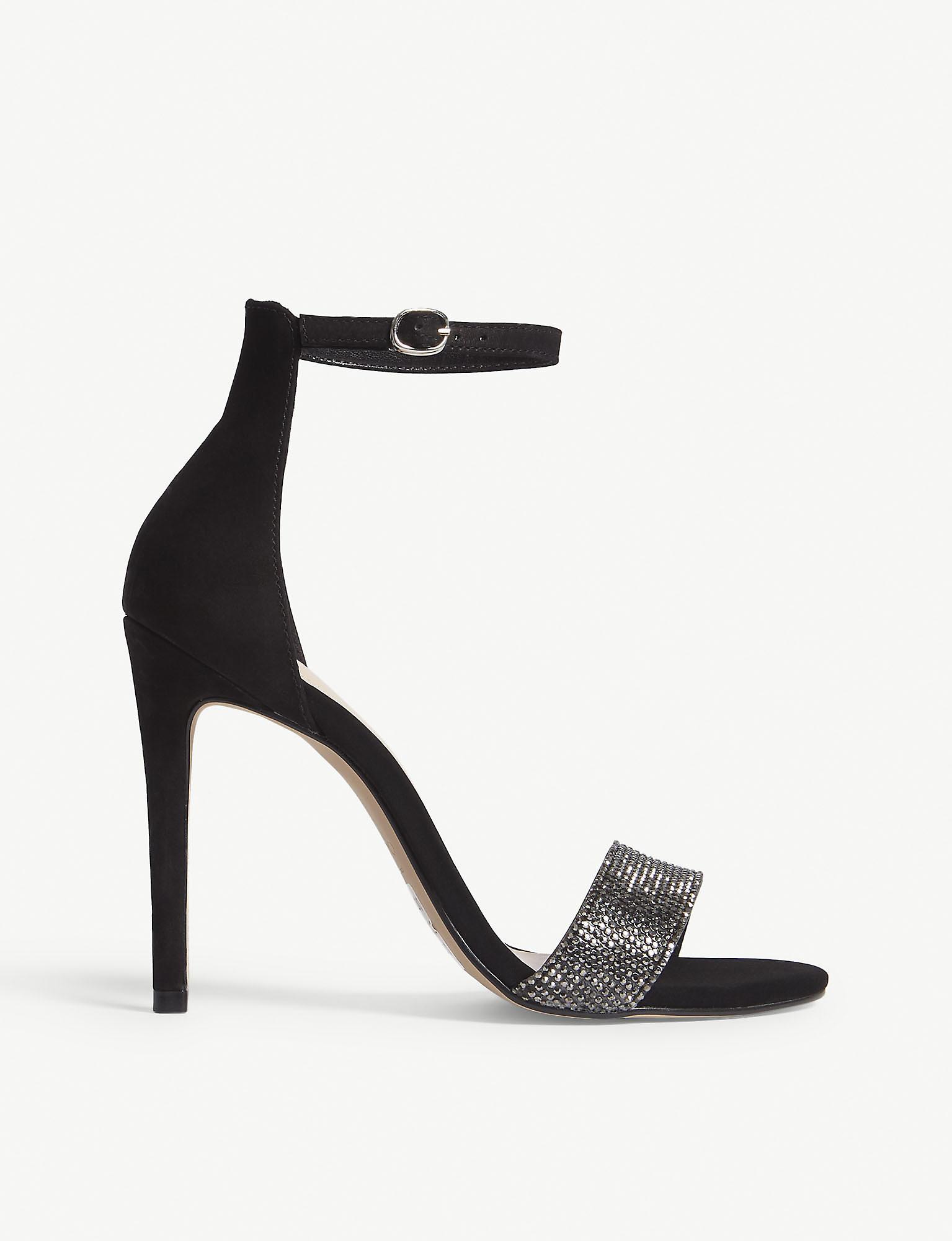 aldo black high heel sandals