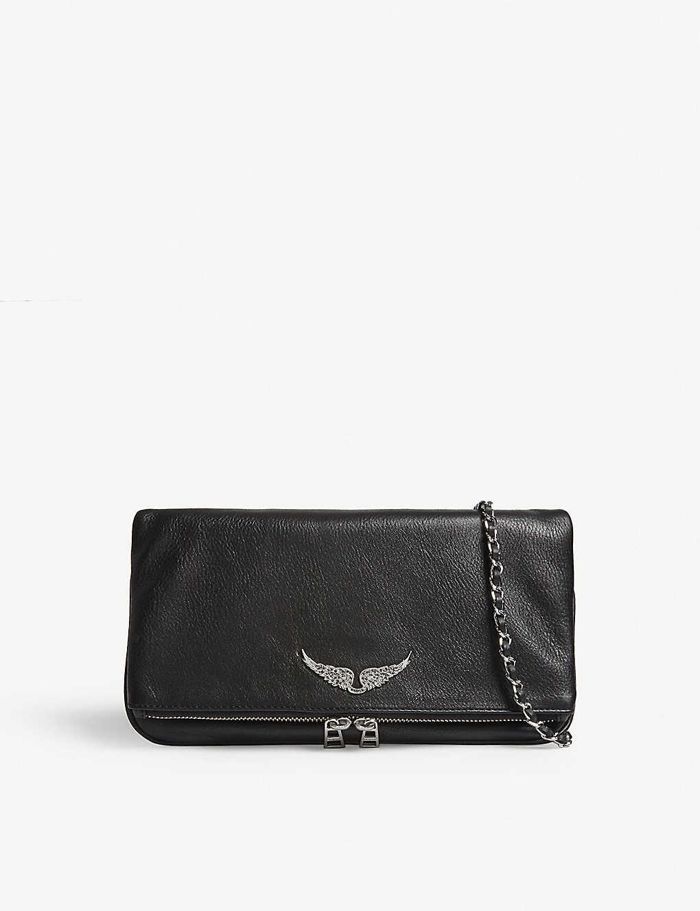 Zadig & Voltaire Rock Clutch Bag in Black Lyst