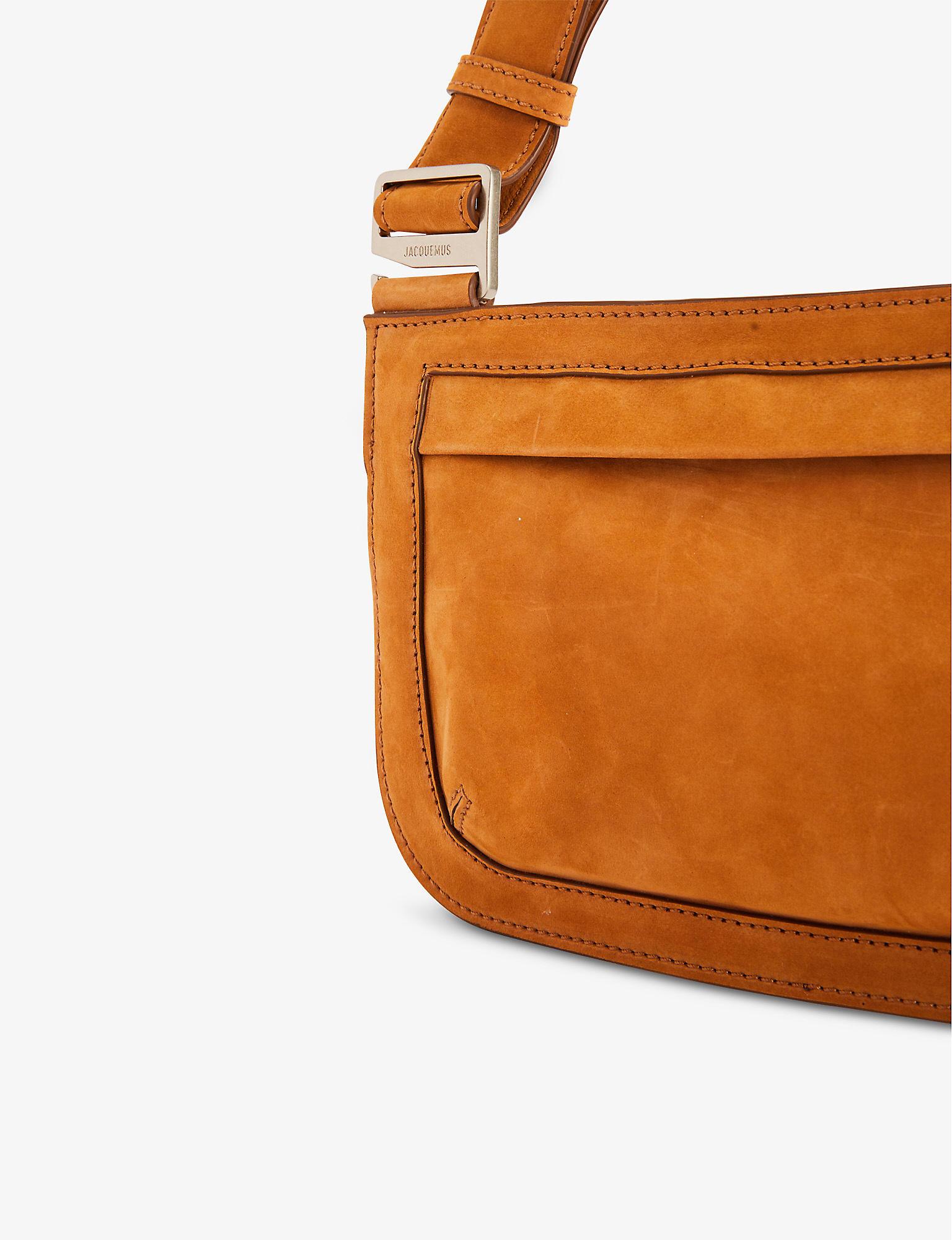 Jacquemus La Banane Gardian Leather Cross-body Bag in Orange for 
