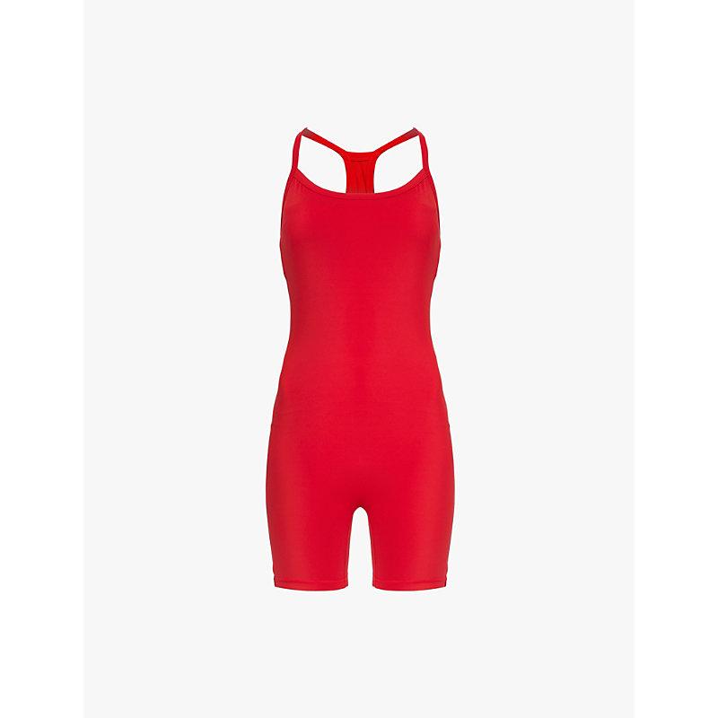 ADANOLA Classic Ultimate Strappy Stretch-Jersey Unitard in