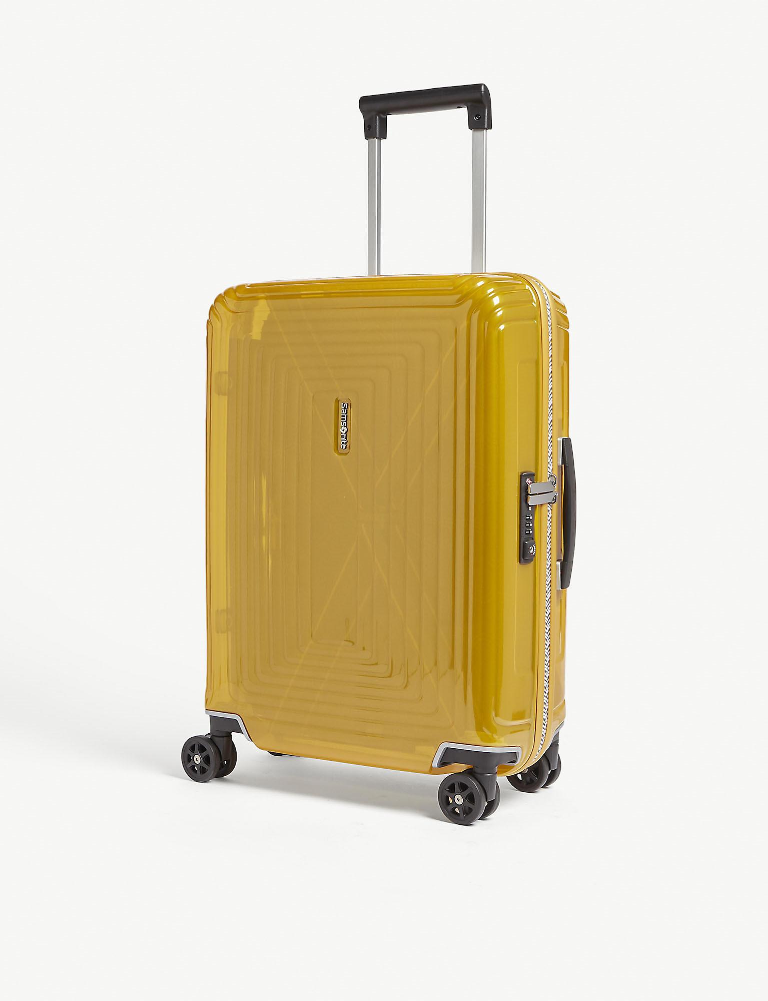 hek motto Collectief Samsonite Neopulse Spinner Four-wheel Suitcase 55cm in Yellow | Lyst