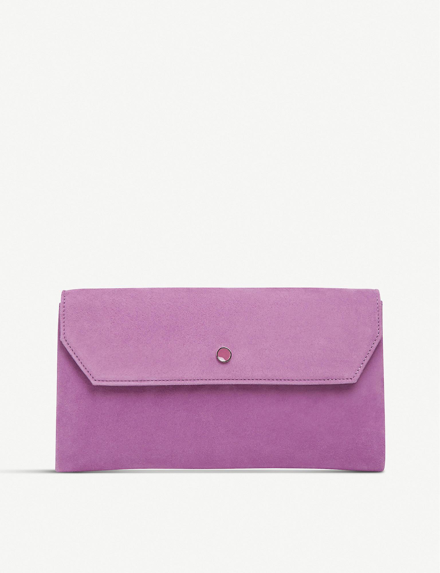 lavender clutch purse
