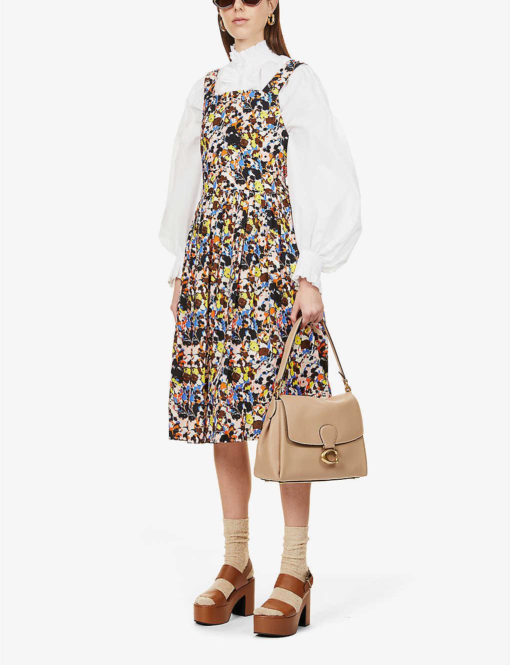 COACH May Leather Shoulder Bag in b4/Taupe (Natural) Lyst