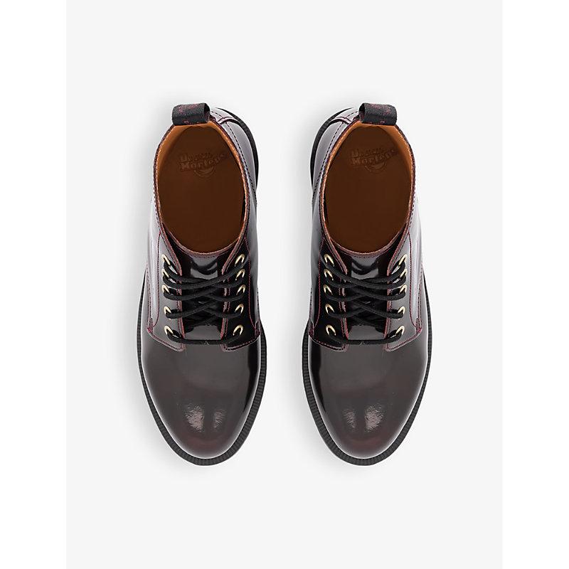 Dr. Martens Cherry Arcadia Emmeline Leather Ankle Boots in Black Lyst UK