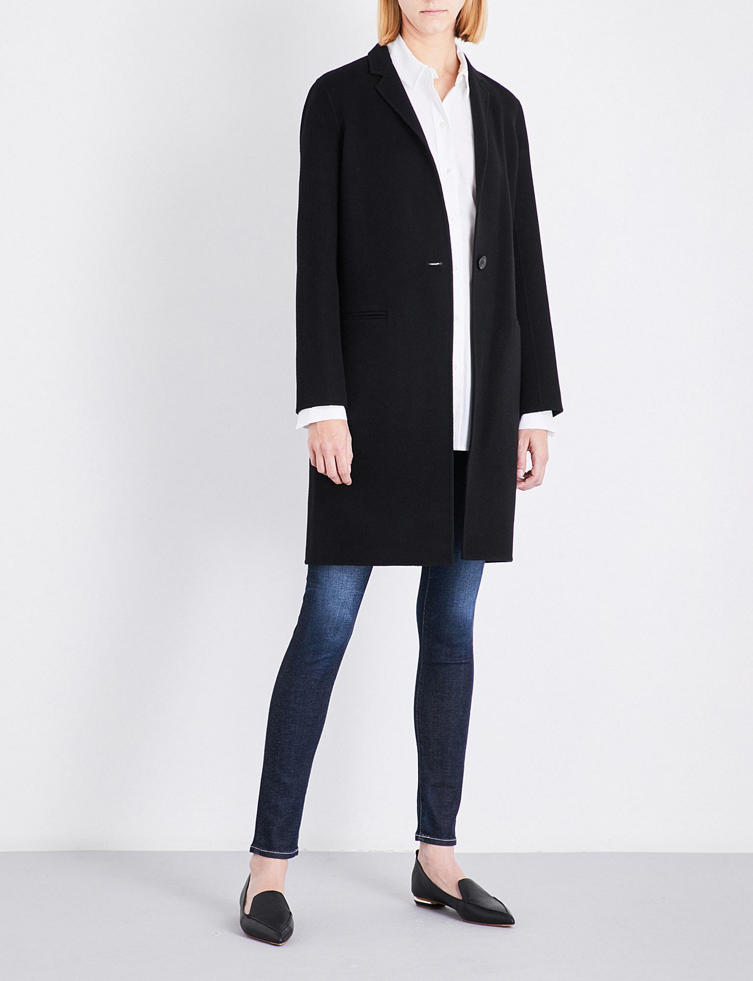 theory wool cashmere coat