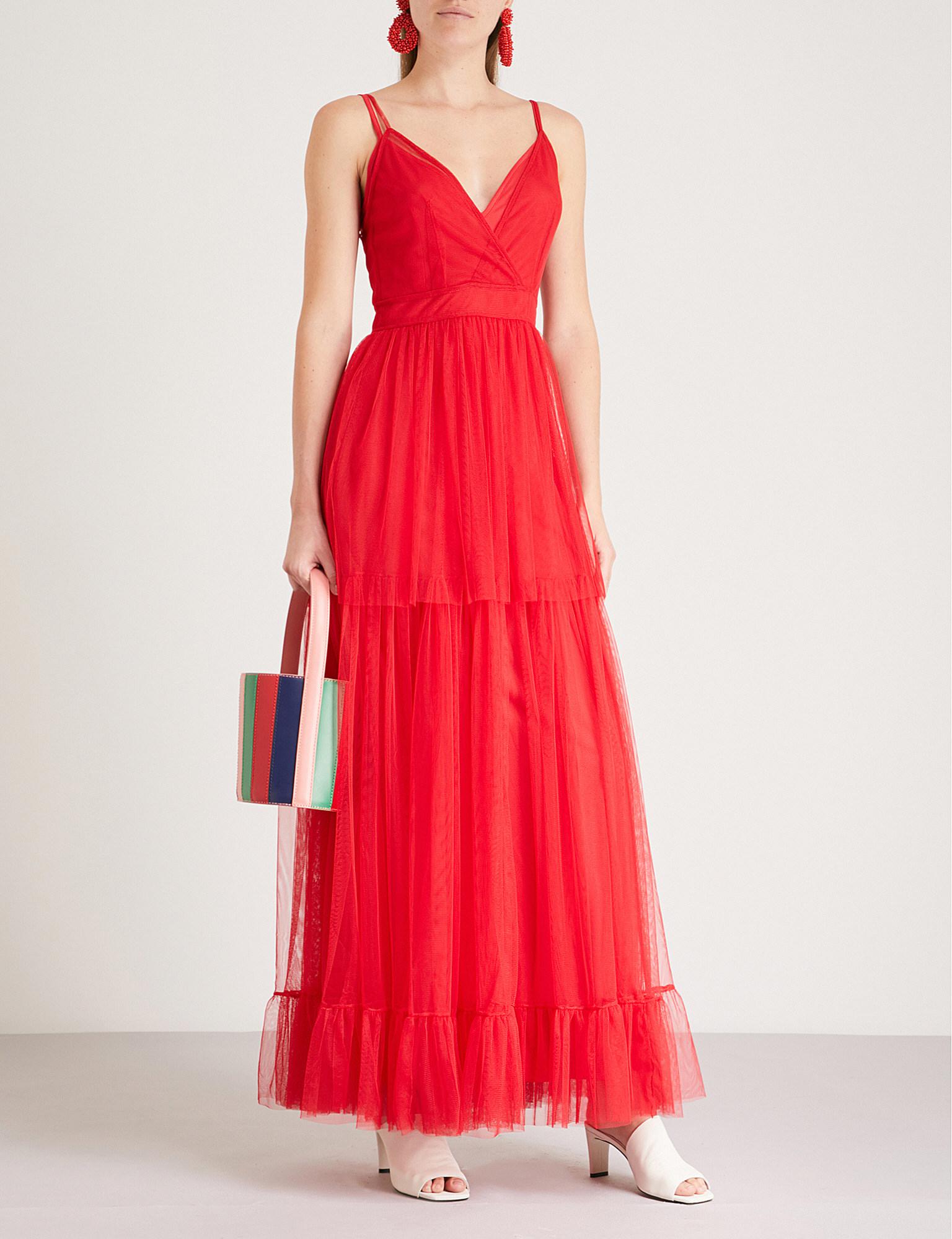 Staud red dress top
