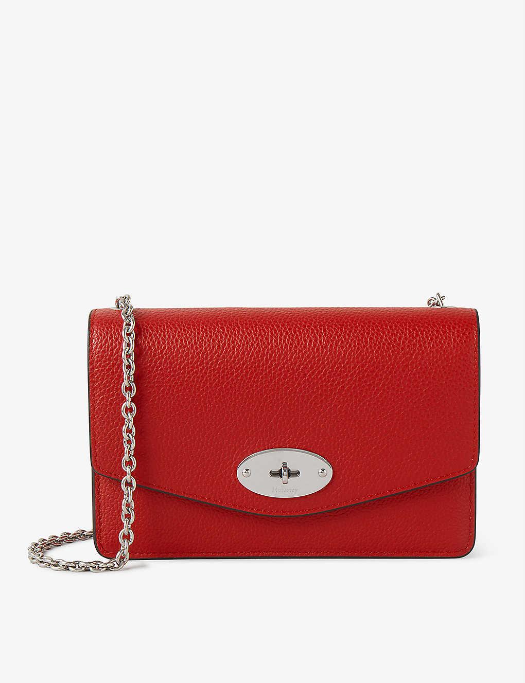 Mulberry Darley Small Leather Crossbody Bag in Red Lyst UK