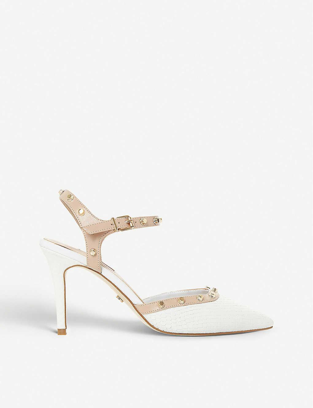 Dune Caylee Studded Heeled Leather 