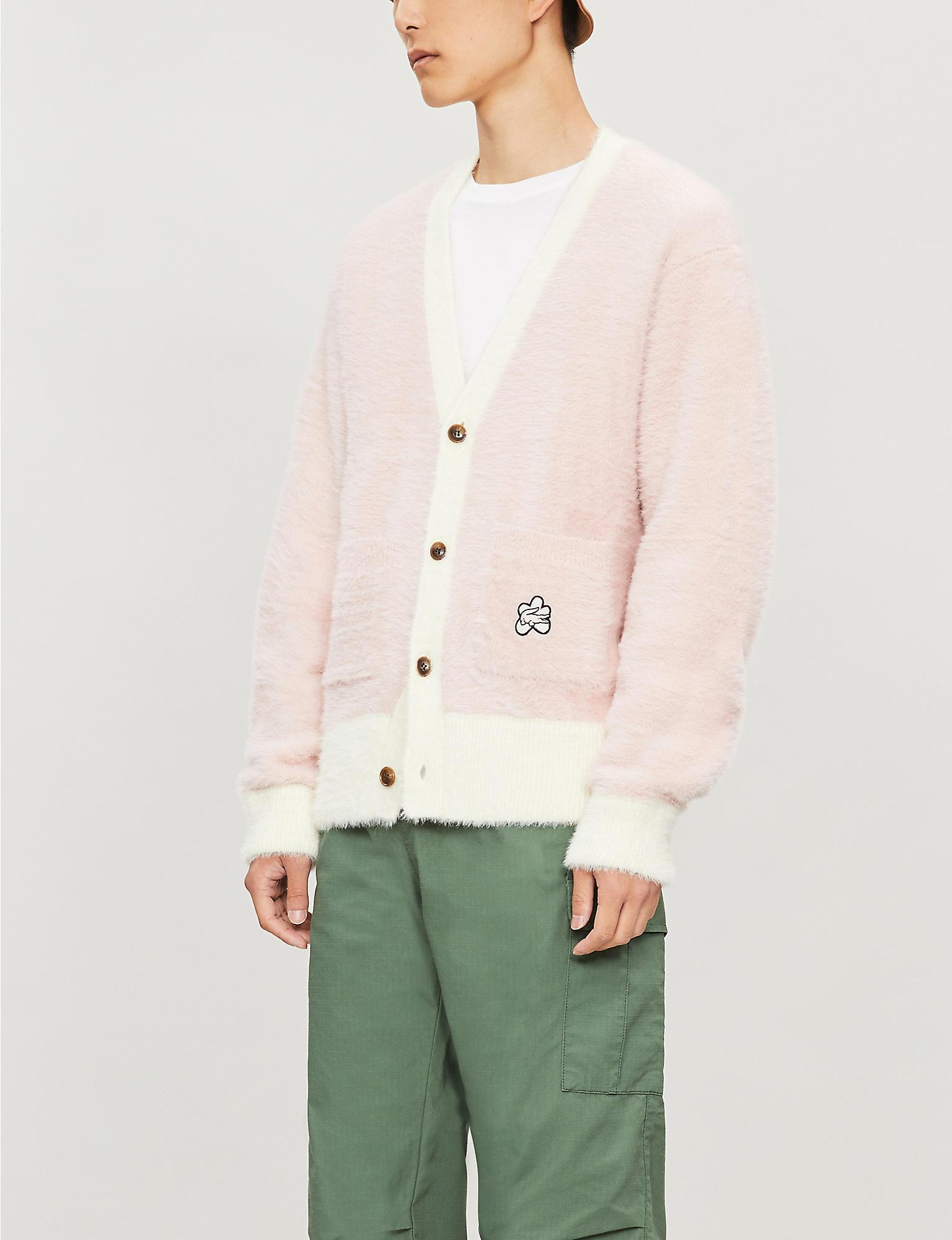 Lacoste X Golf Le Fleur Brushed-texture V-neck Woven Cardigan for Men | Lyst