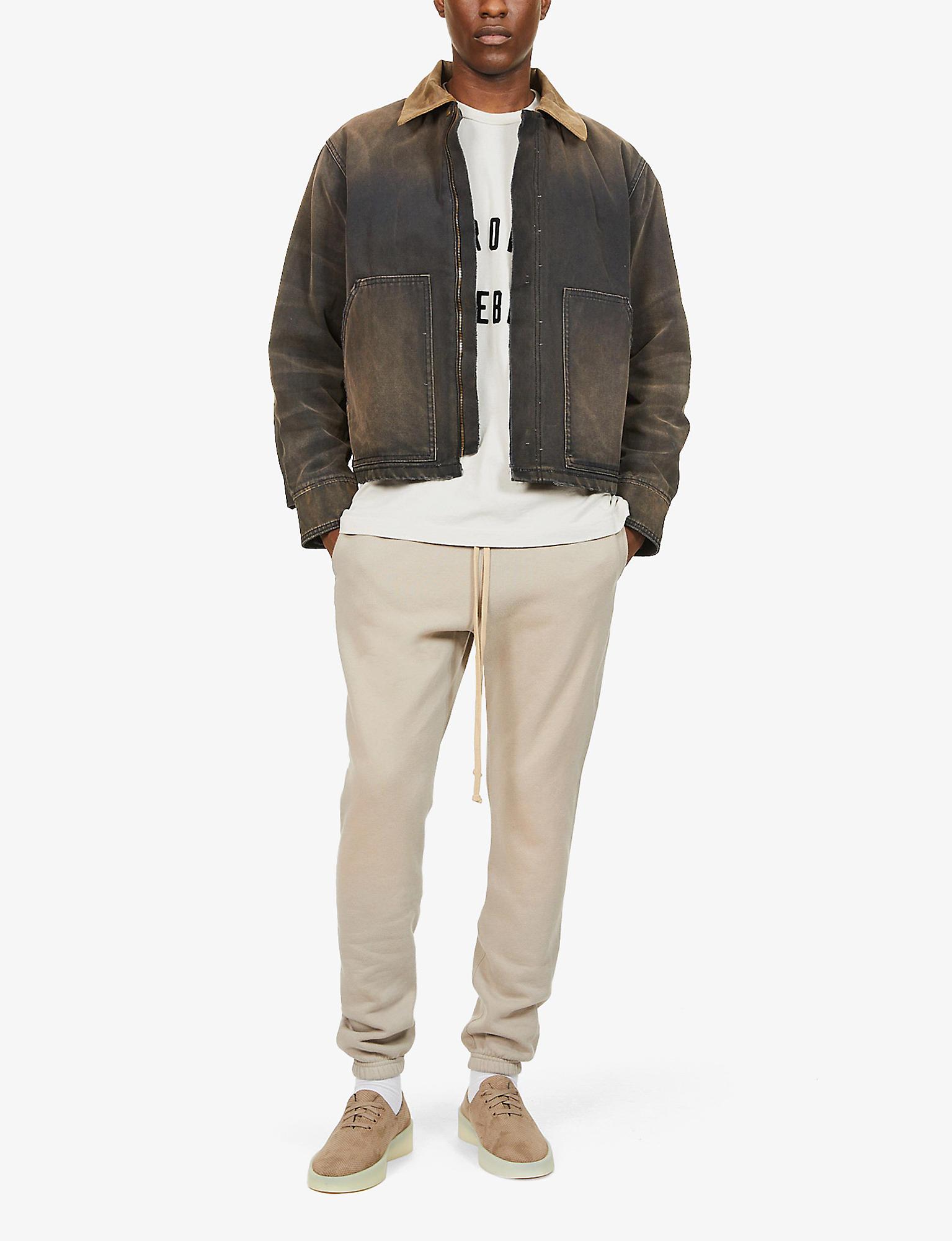 Fear Of God Stone-washed Boxy-fit Cotton-canvas Work Jacket in ...