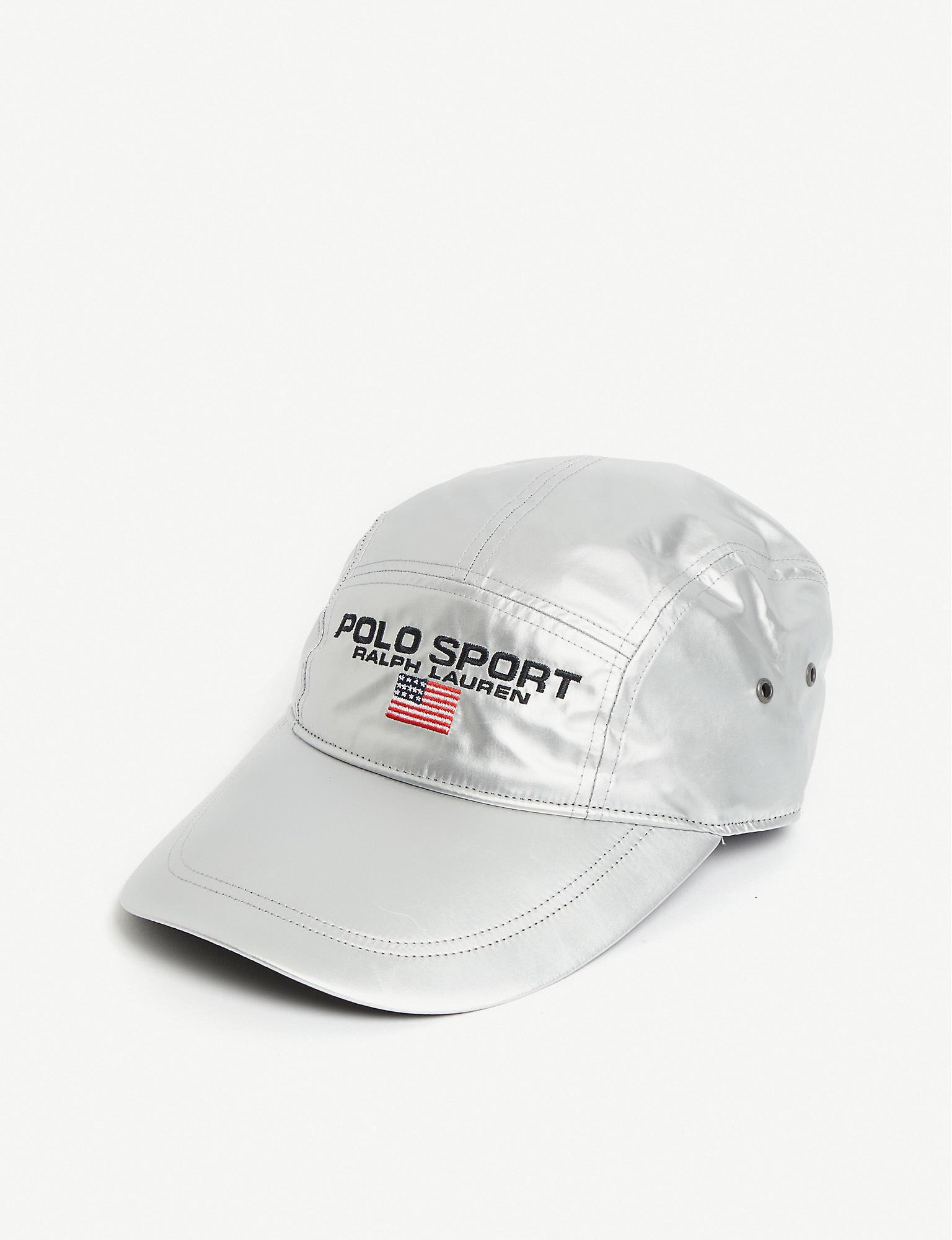 Polo Ralph Lauren Synthetic Polo Ralph Lauren Silver 5 Panel Cap in  Metallic for Men | Lyst