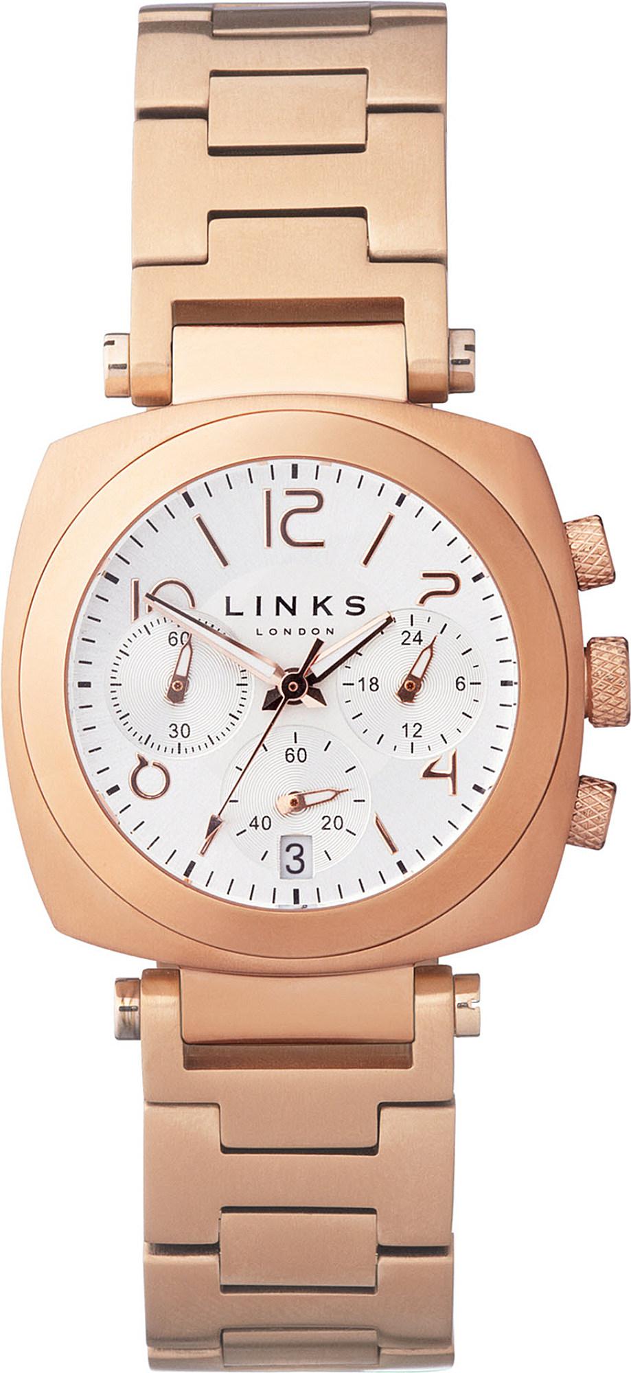 Links Of London Brompton Rose Gold Plated Chronograph Watch In Metallic Lyst
