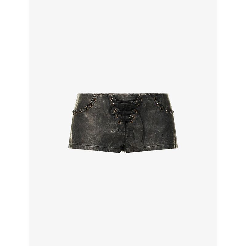 jaded london似 レオパード ジョーツ shorts