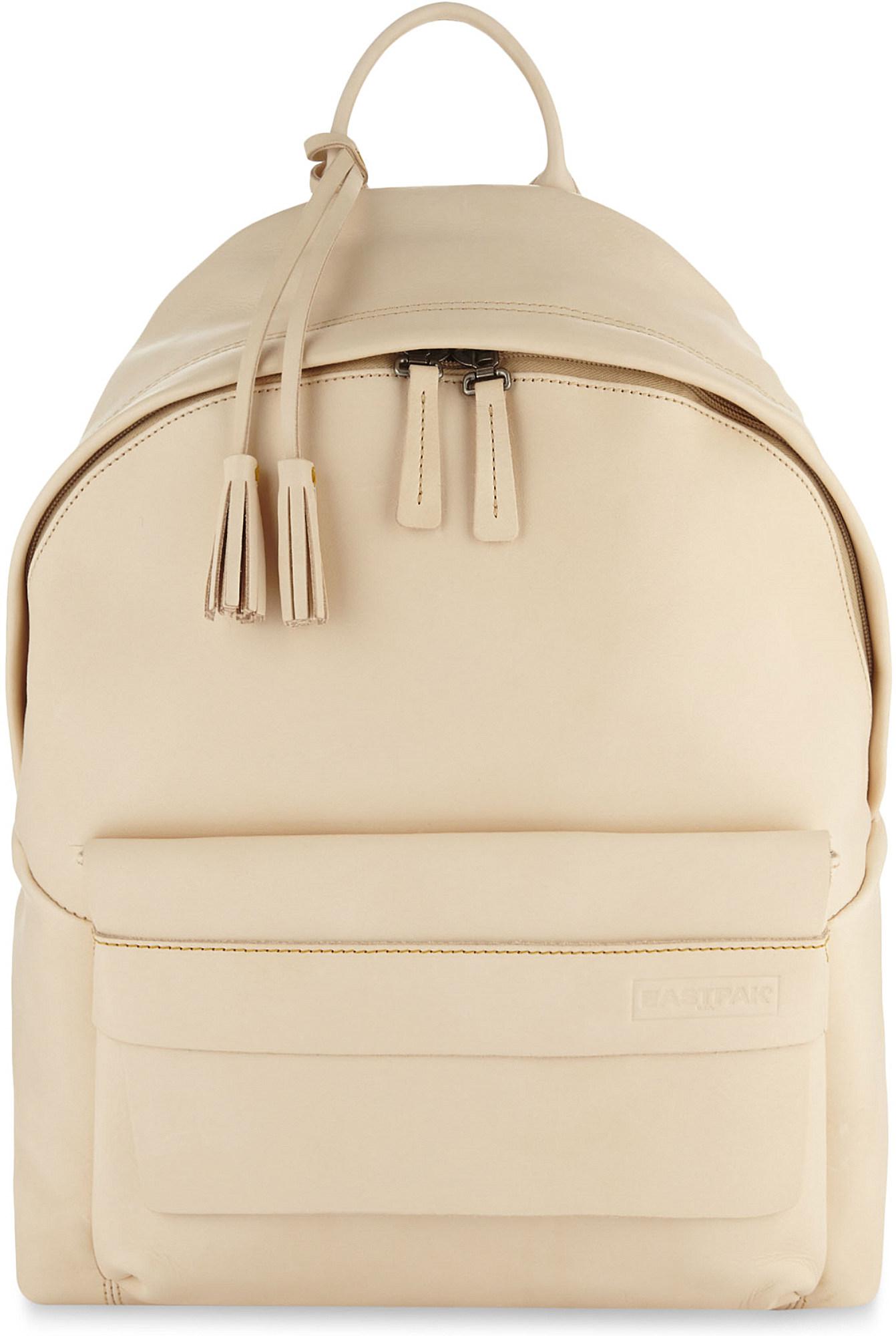 eastpak padded leather
