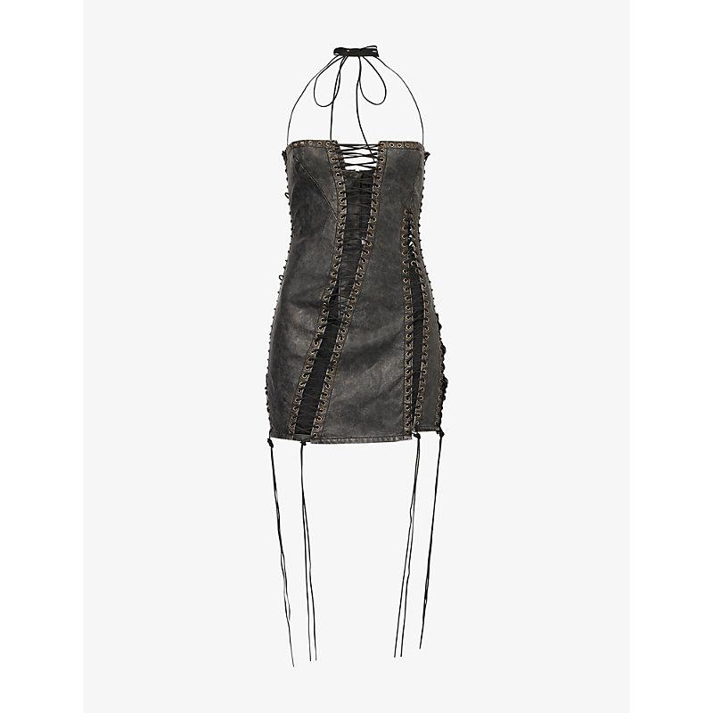 jaded london luiza mesh beaded strappy backless mini dress Luiza Mesh Beaded Backless Mini Dress | Jaded London main image 0