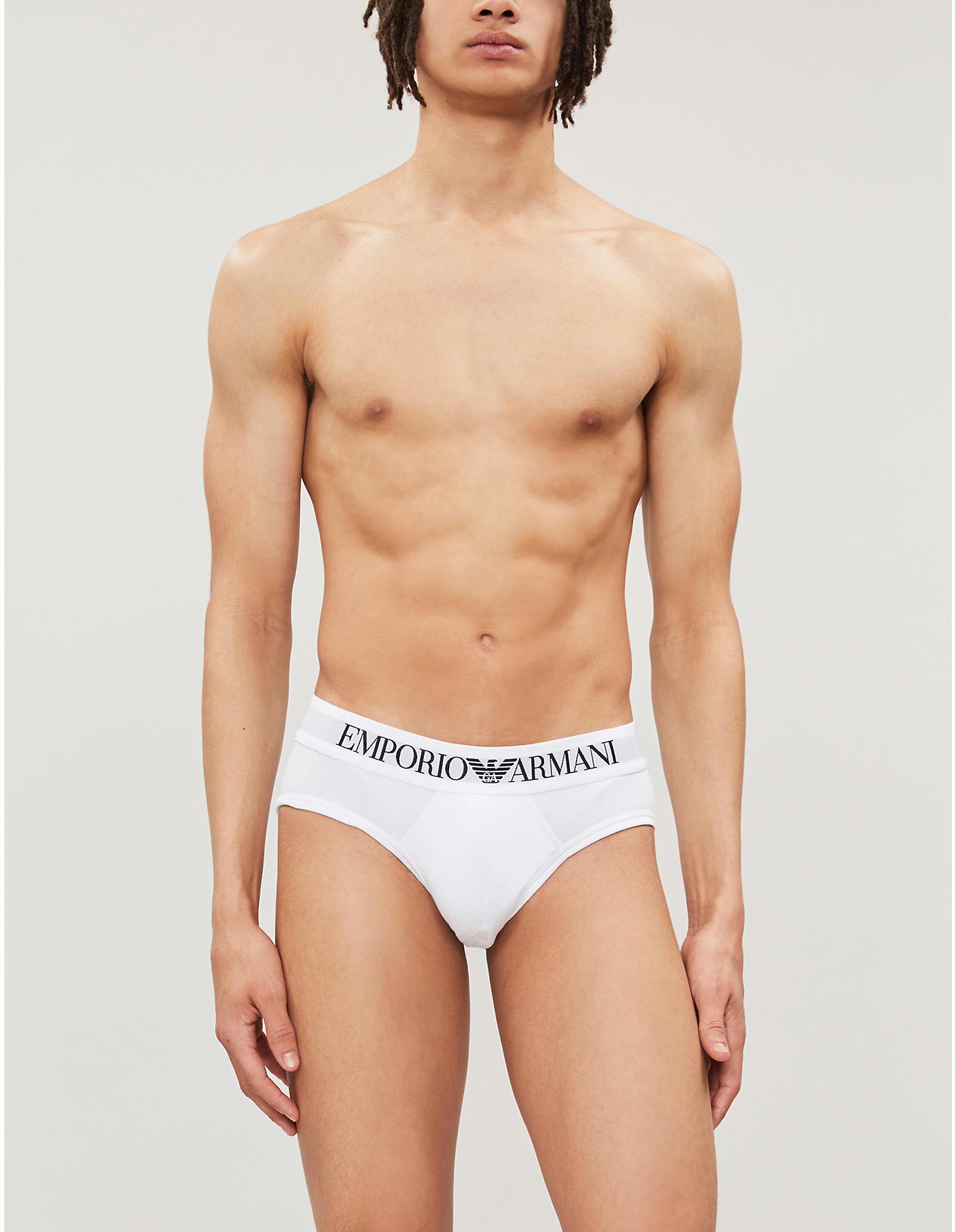 emporio armani stretch cotton brief