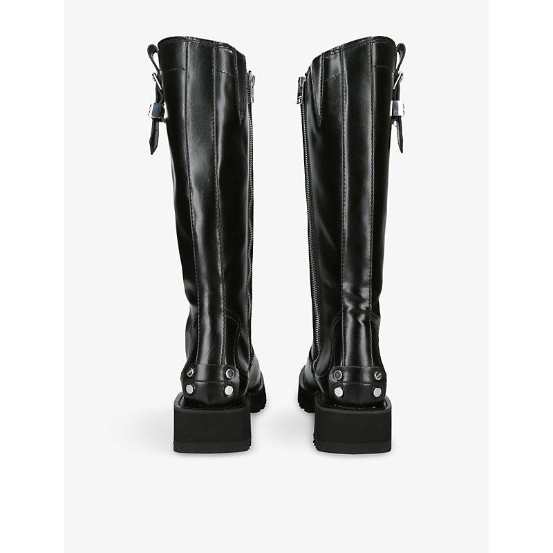 ロングブーツ Ganni Studs Boots - Ganni - Synthetic - Black Ganni Knee-high boots for Women | Online Sale up to 56% off