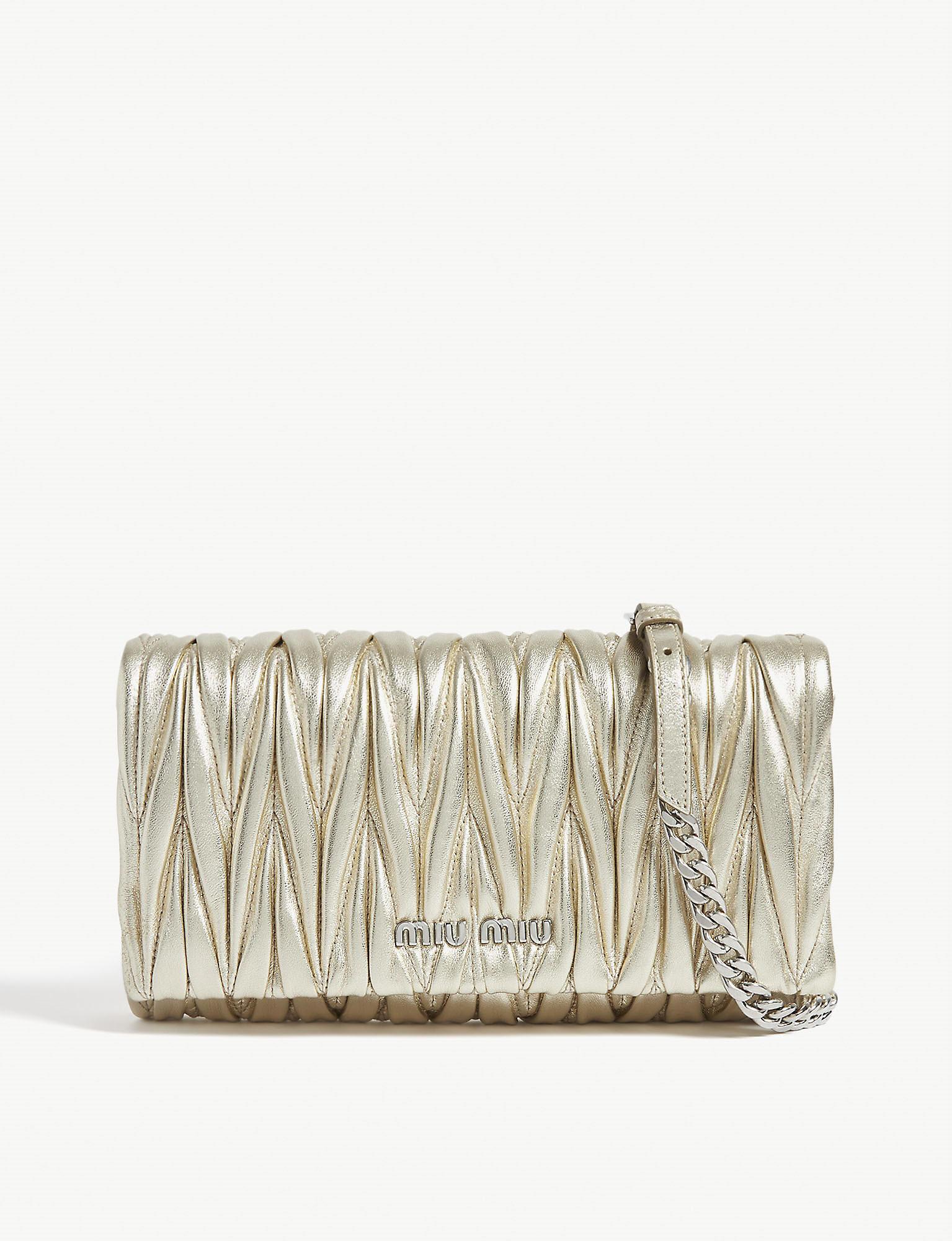 miu miu metallic bag