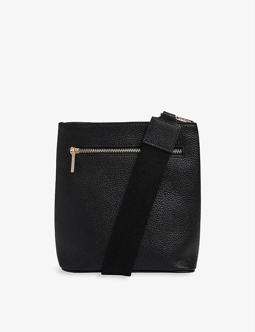 Whistles Leather Crossbody Bag in Black Lyst